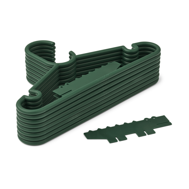 Falton krokotiili vaateripustin 8-pack, Garden green Liewood