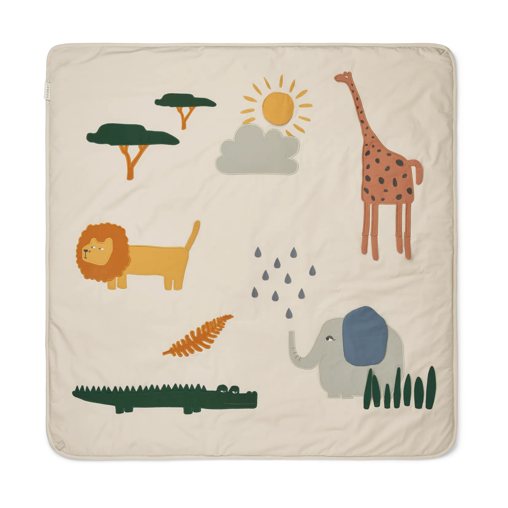 Glenn huopa 110x110 cm, Safari sandy mix Liewood