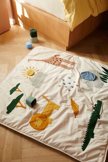 Glenn huopa 110x110 cm - Safari sandy mix - Liewood
