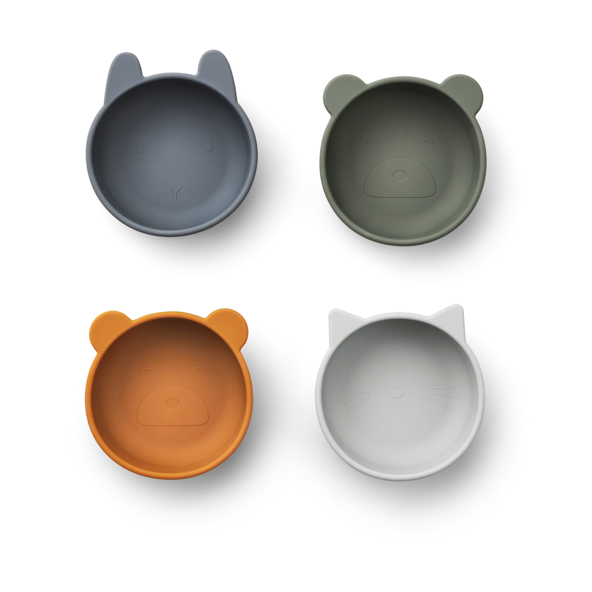 Iggy silikonikulho 4 osaa, Blue mix Liewood