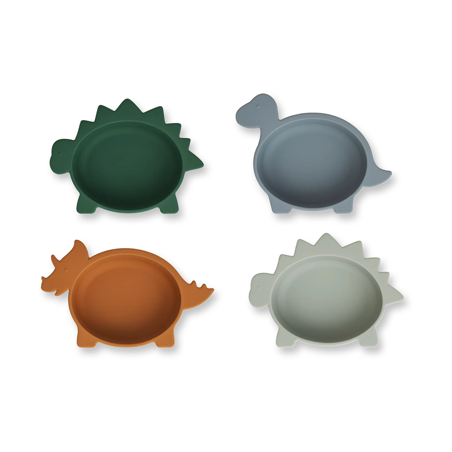 Iggy silikonikulho 4 osaa, Dino blue multi mix Liewood