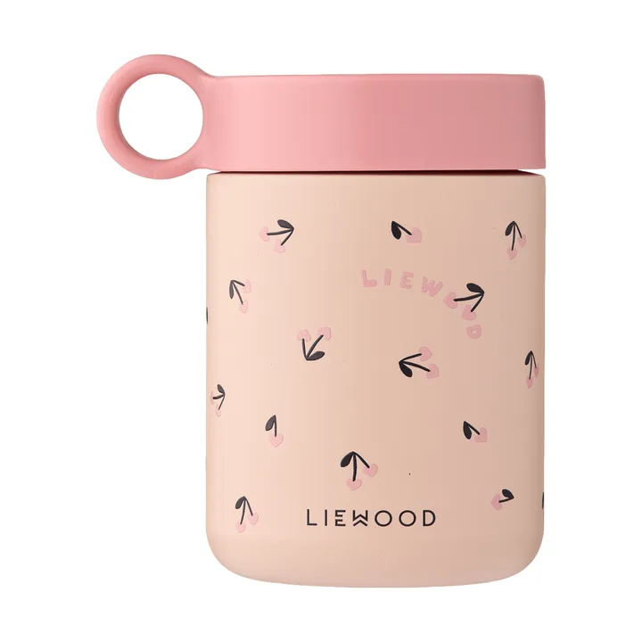 Kiani painettu termospullo - Mini cherry heart-rosey - Liewood
