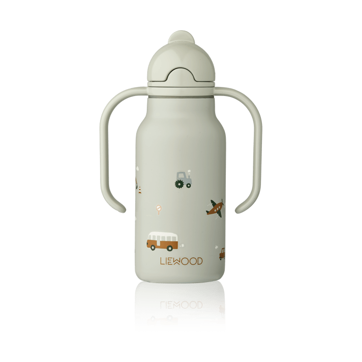 Kimmie vesipullo 25 cl - Vehicles-Dove blue - Liewood