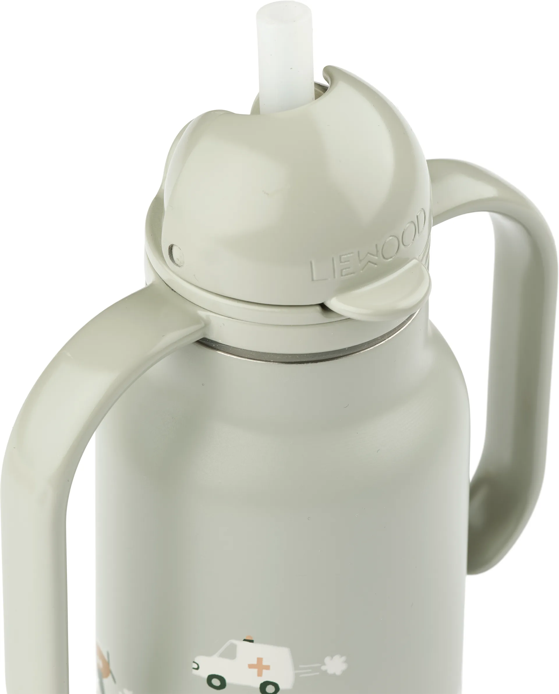 Kimmie vesipullo 25 cl, Vehicles-Dove blue Liewood