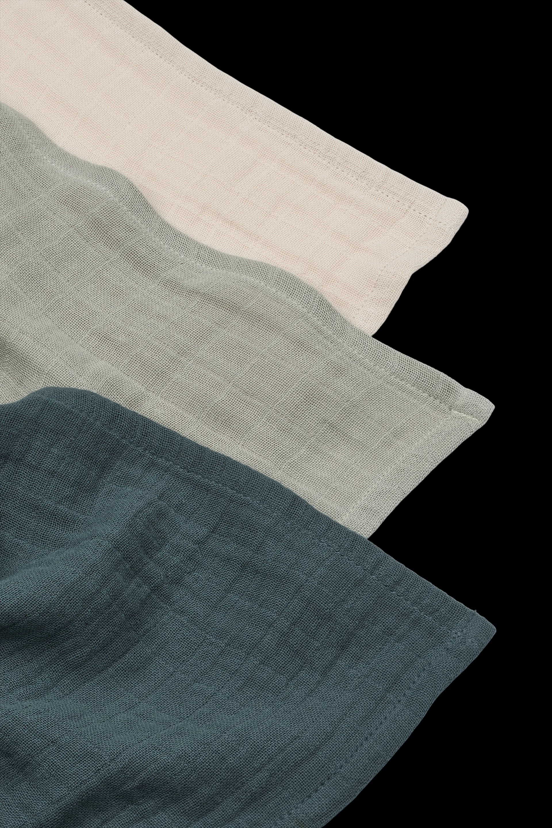 Lewis muslin frotee 3 osaa 65x65 cm, Dove blue mix Liewood