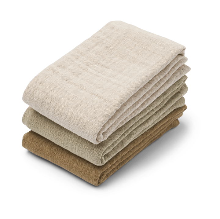 Lewis muslin frotee 3 osaa 65x65 cm, Sandy mix Liewood
