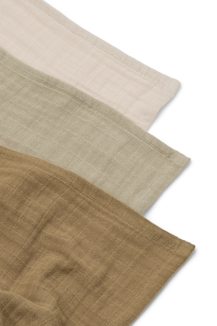 Lewis muslin frotee 3 osaa 65x65 cm, Sandy mix Liewood