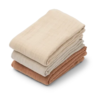 Lewis muslin frotee 3 osaa 65x65 cm - Tuscany rose mix - Liewood