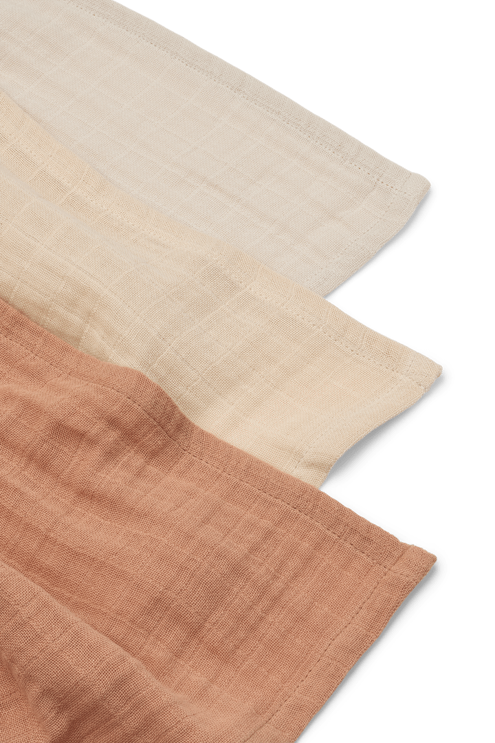 Lewis muslin frotee 3 osaa 65x65 cm, Tuscany rose mix Liewood