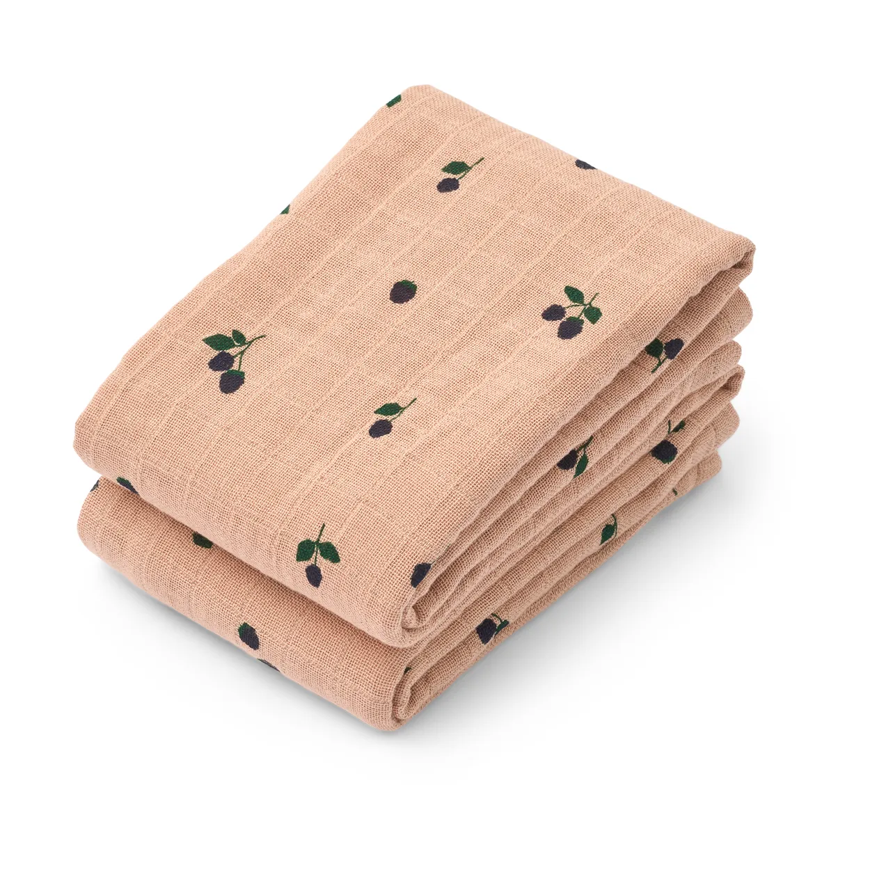 Liewood Lewis muslin froteepyyhe 2-pack 65x65 cm. Mini Berry-Pale tuscany
