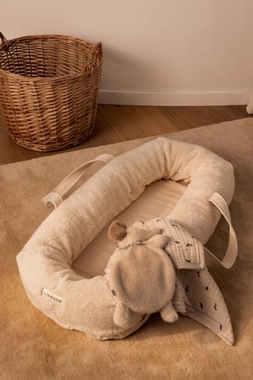 Lewis muslin froteepyyhe 2-pack 65x65 cm. - Mini whale-Sandy - Liewood