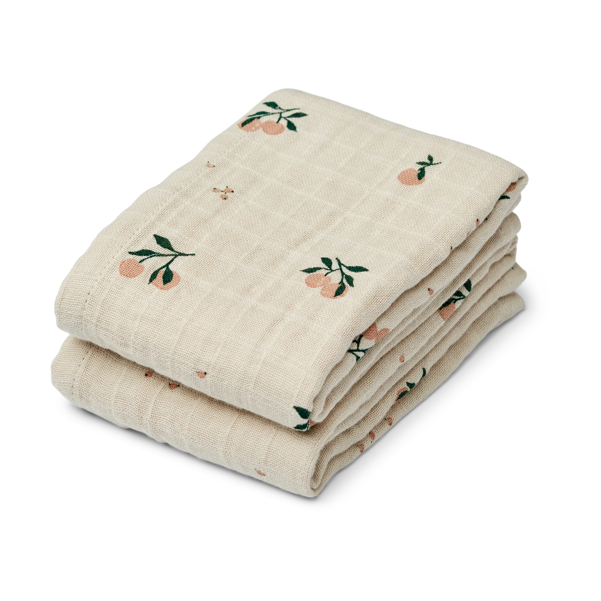 Lewis muslin froteepyyhe 2-pack 65x65 cm., Peach-Sea shell mix Liewood