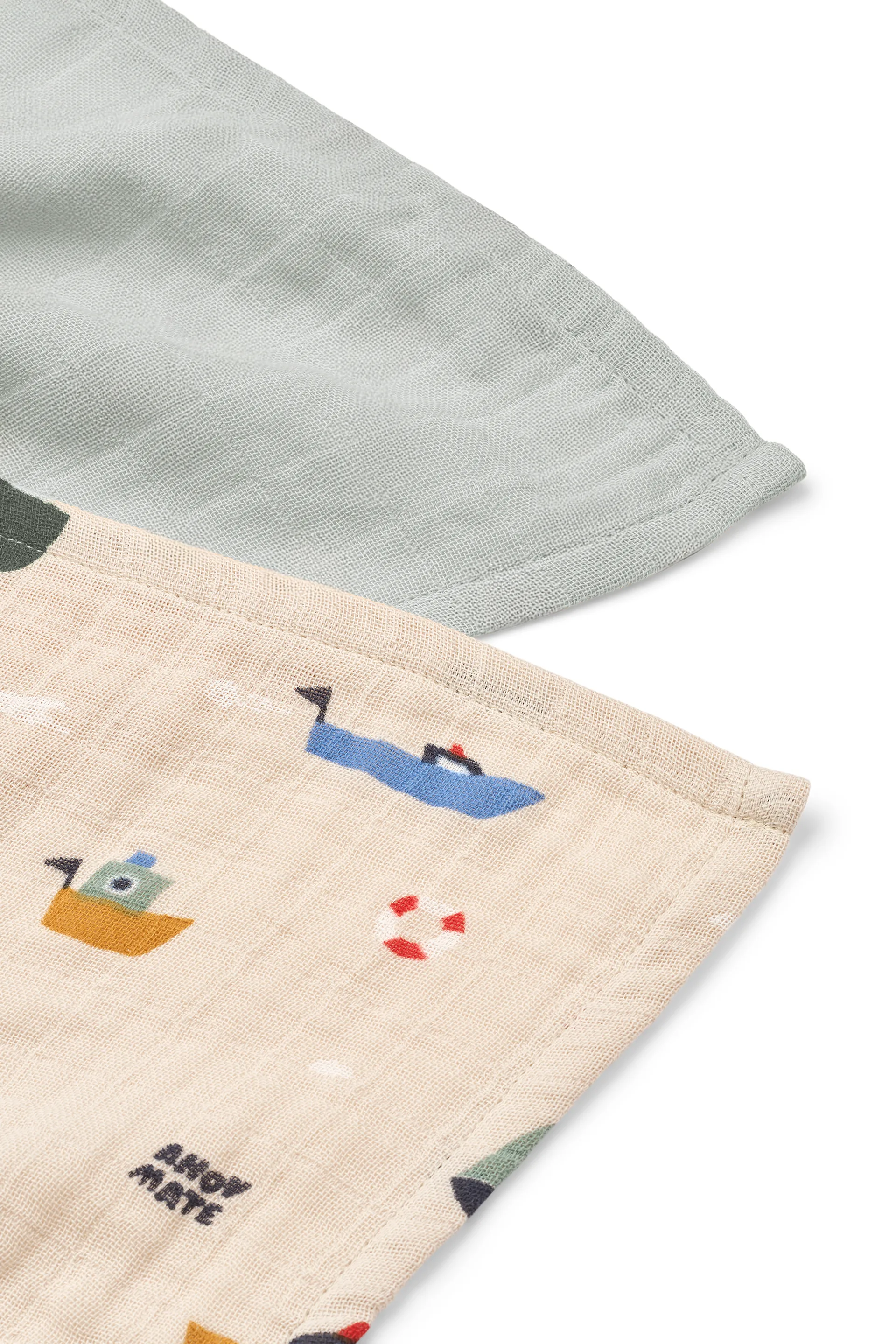 Lewis muslin froteepyyhe 2-pack 65x65 cm., Sailing-dove blue mix Liewood