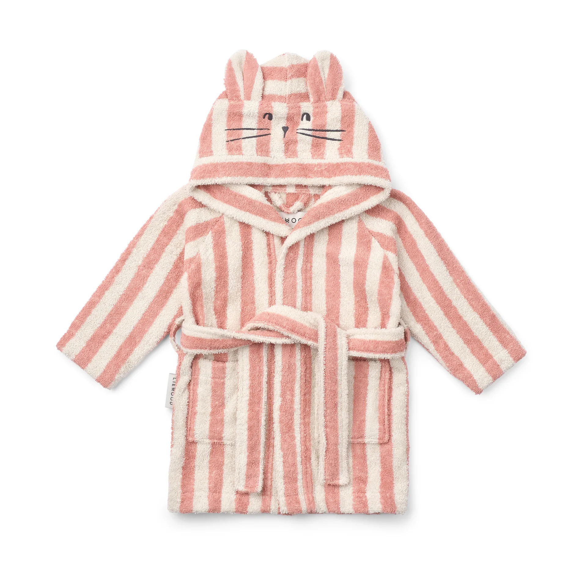 Lily kylpytakki coral blush creme de la creme stripe, 5–6 vuotta Liewood