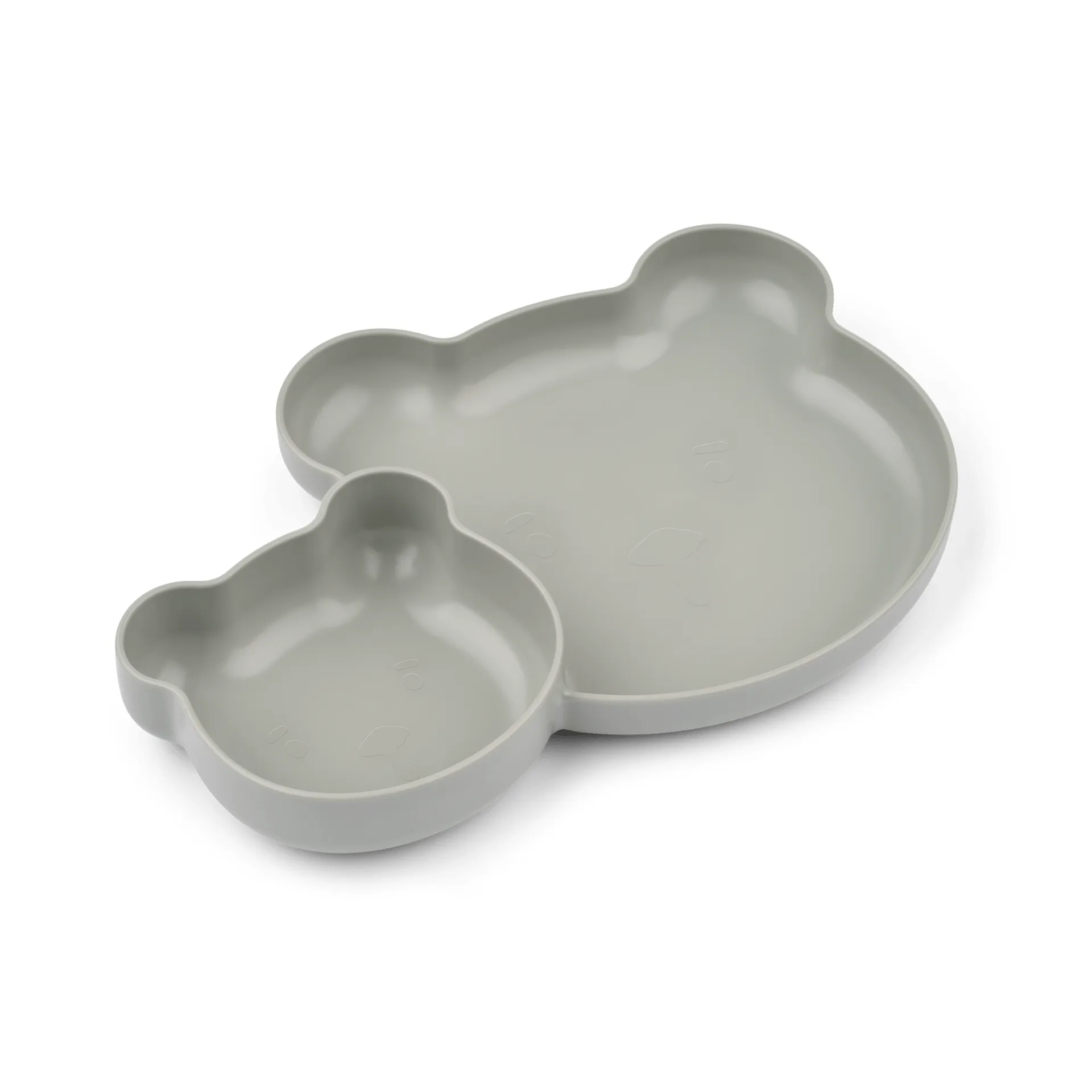 Magus Bear Divider lautanen, 2 osaa, Dove blue Liewood