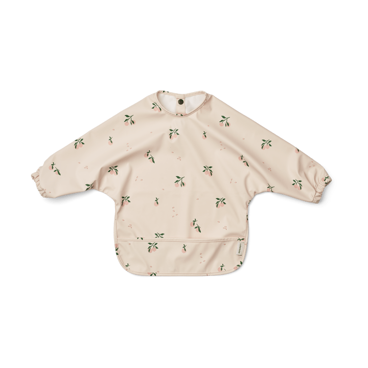 Merle ruokalappu hihalla, Peach-Sea shell mix Liewood