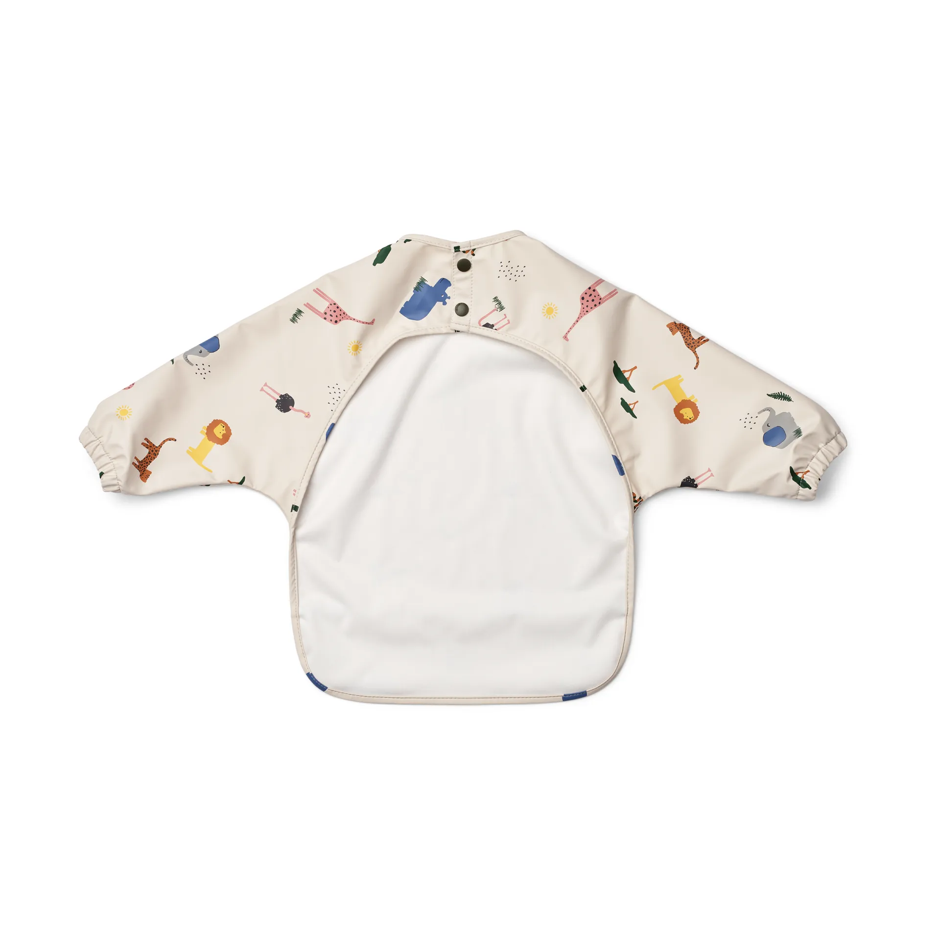 Merle ruokalappu hihalla, Safari sandy mix Liewood