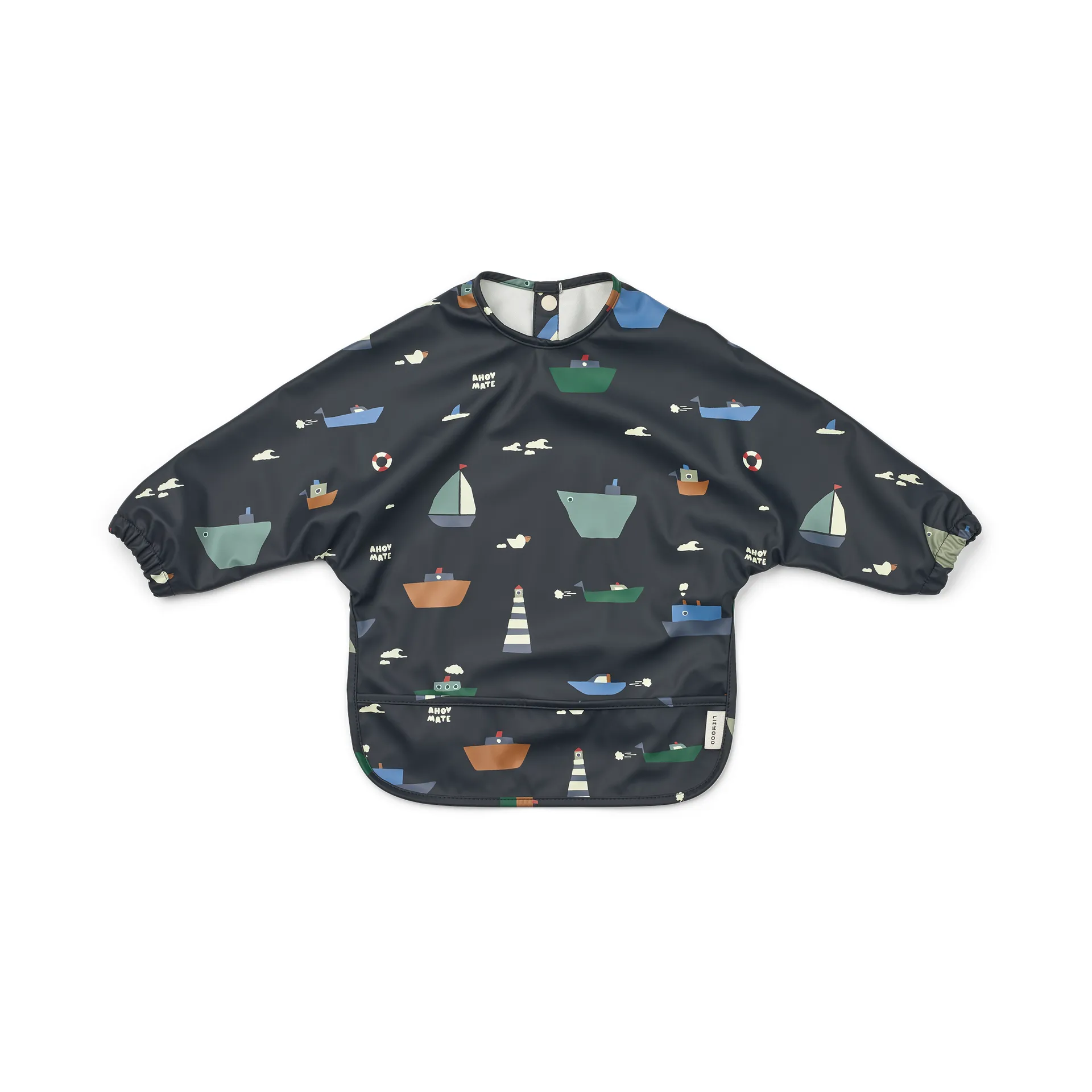 Merle ruokalappu hihalla, Sailing classic navy Liewood