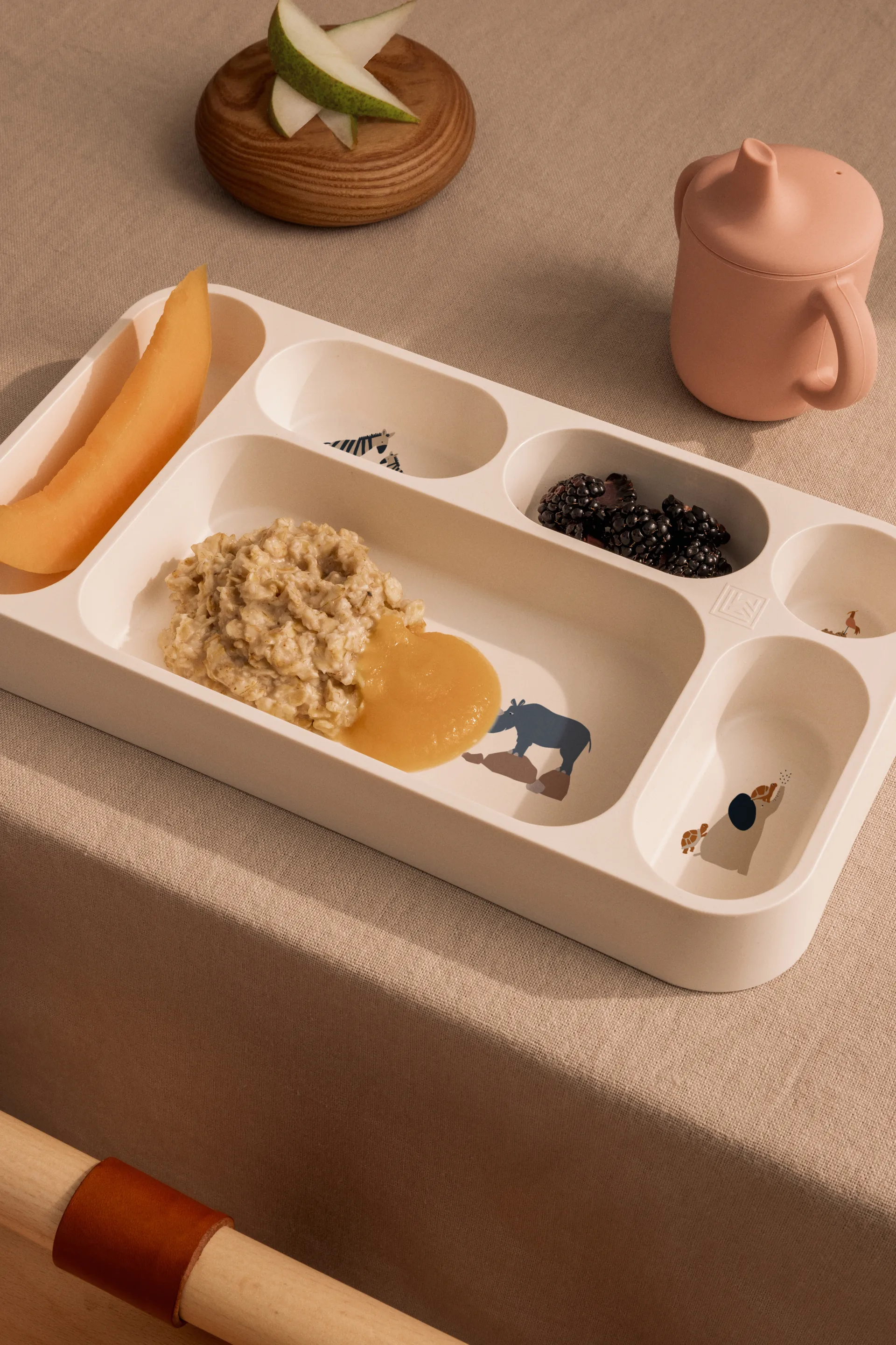 Mosu lautanen 6 lokeroa 17x30 cm, All together-Sandy Liewood