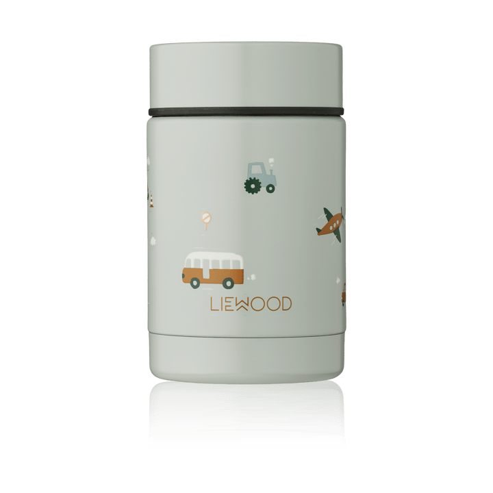 Nadja ruokatermos 0,25 L - Vehicles-dove blue mix - Liewood