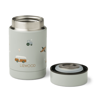 Nadja ruokatermos 0,25 L - Vehicles-dove blue mix - Liewood