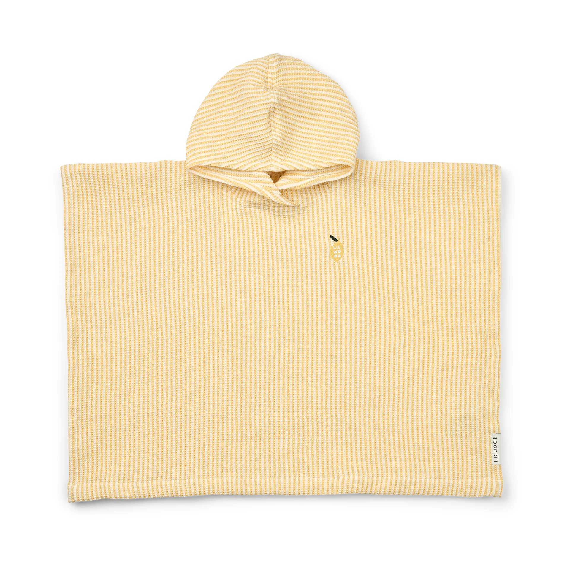 Paco kylpyponcho lemon yellow creme de la creme stripe, 1–2 vuotta Liewood