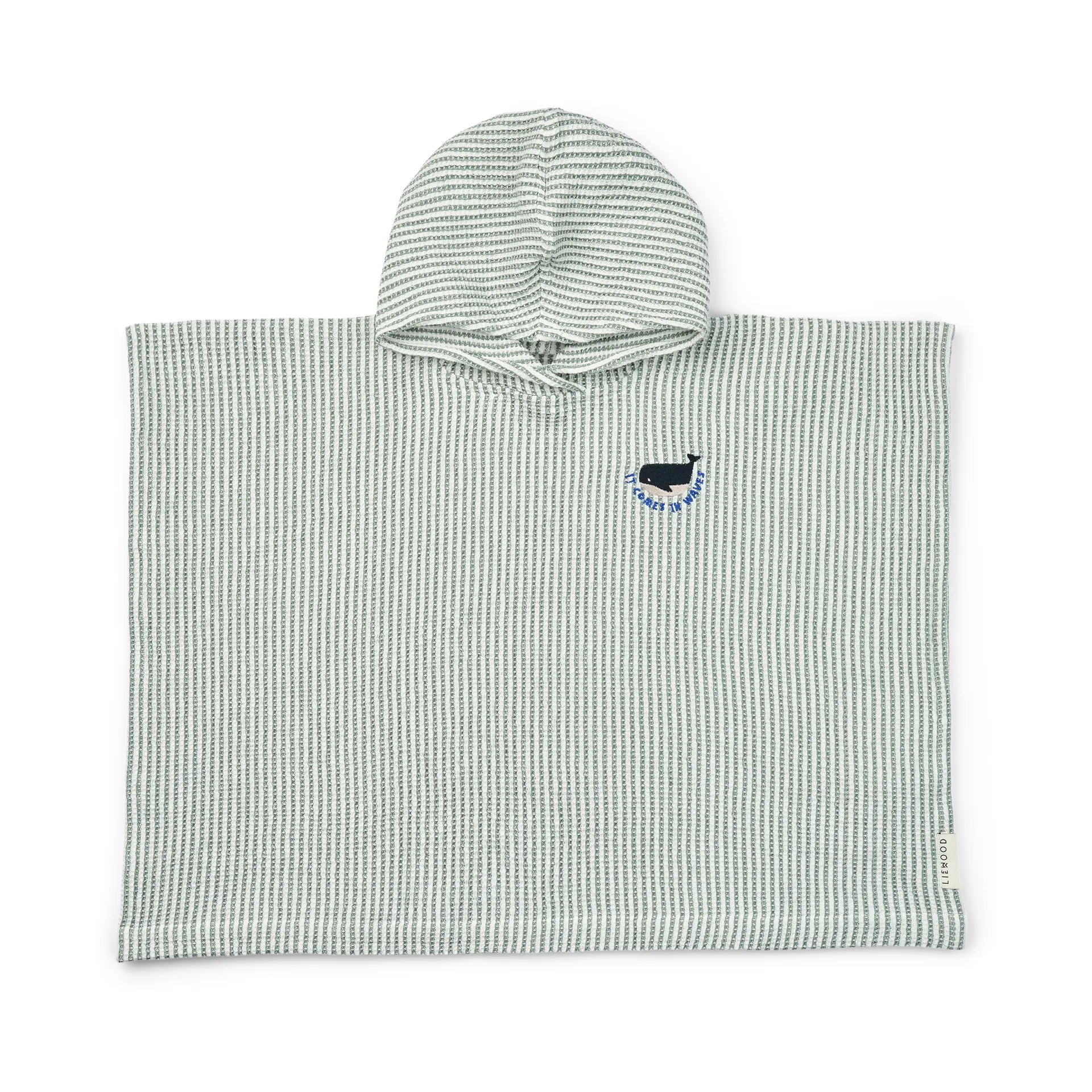 Paco kylpyponcho peppermint creme de la creme stripe, 1–2 vuotta Liewood