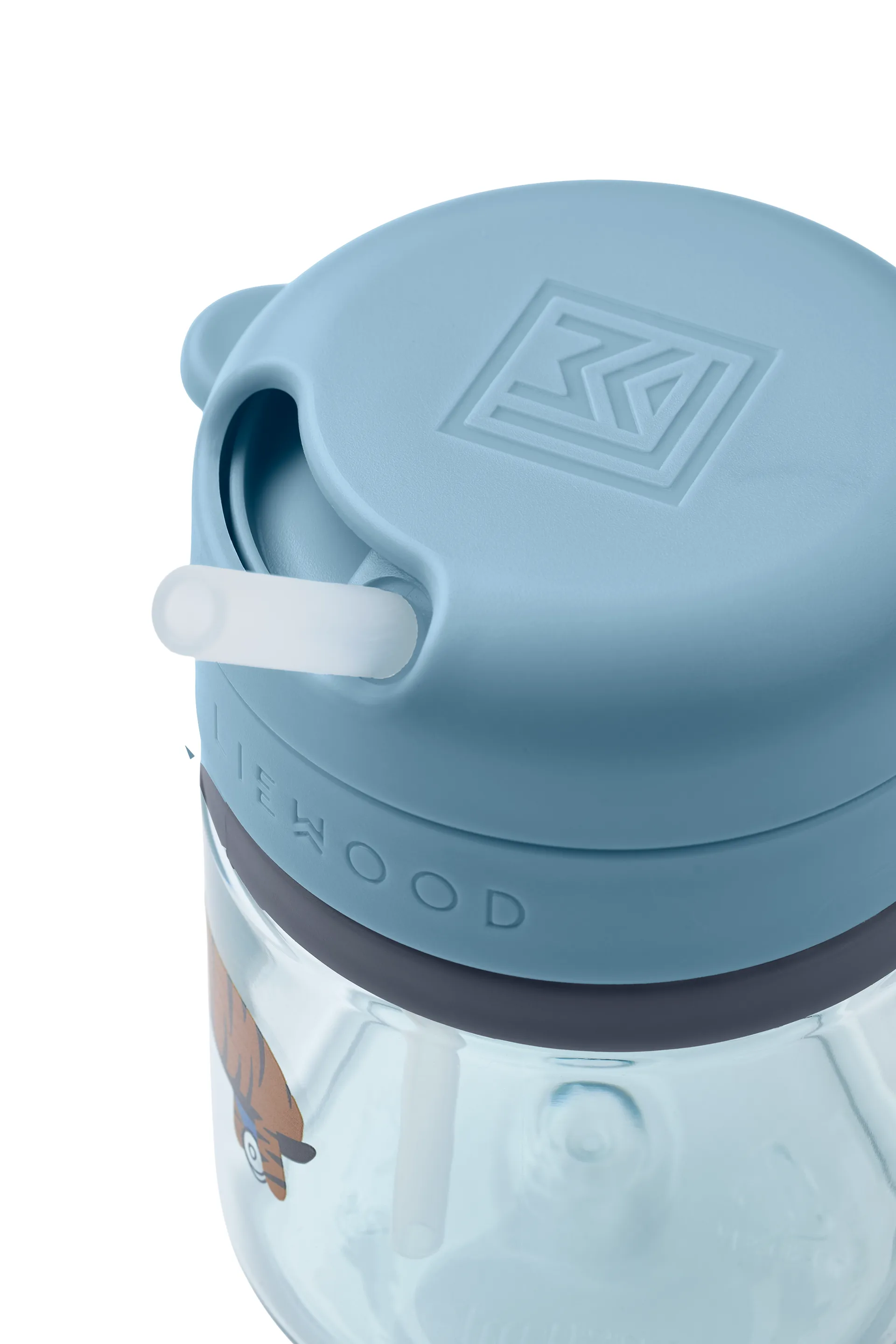 Pavia muki pillillä 28 cl, Fun-beach blue Liewood