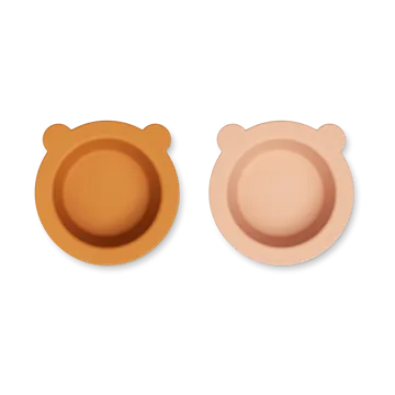 Peony kulho imukupilla Ø16 cm 2 osaa - Mustard-tuscany rose mix - Liewood