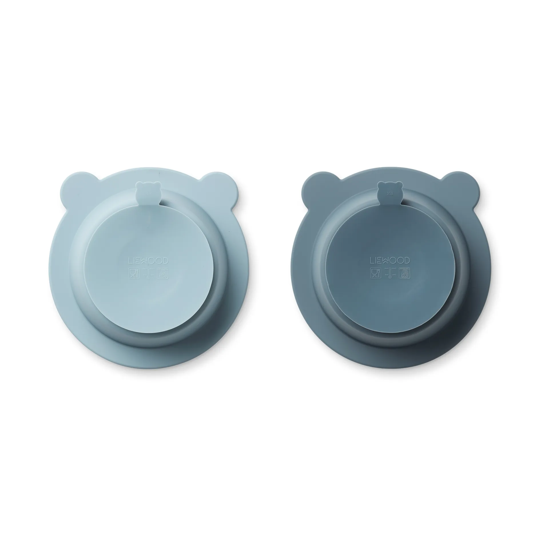 Peony kulho imukupilla Ø16 cm 2 osaa, Sea blue-Whale blue Liewood
