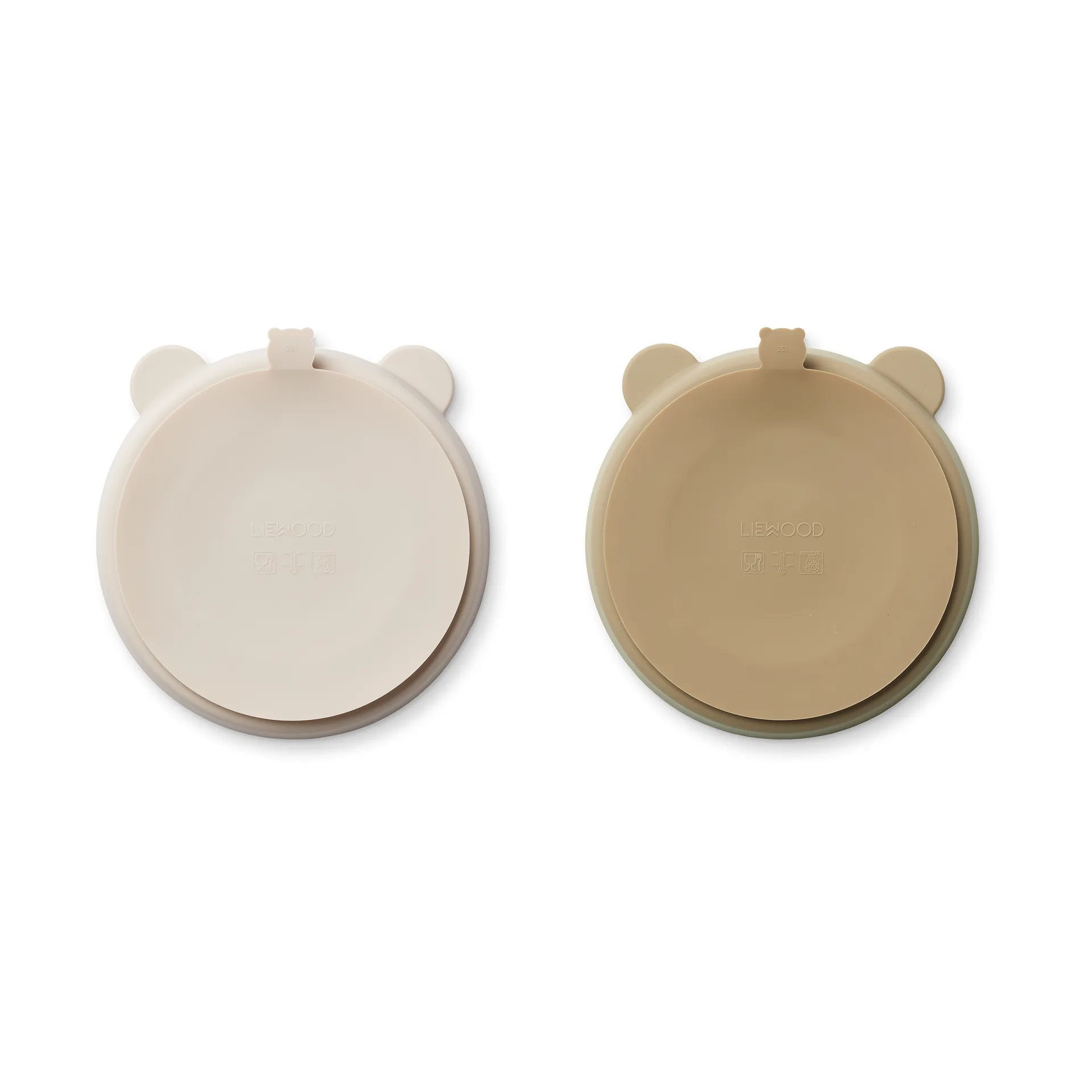 Stacy jaettu lastenlautanen 2-pack, Sandy-Oat Liewood