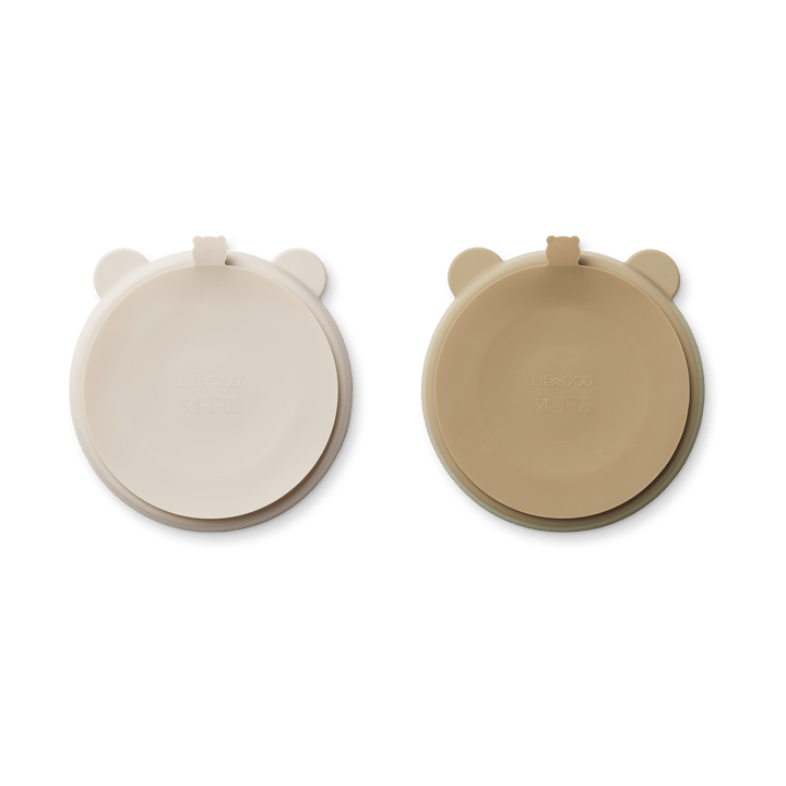 Stacy jaettu lastenlautanen 2-pack, Sandy-Oat Liewood