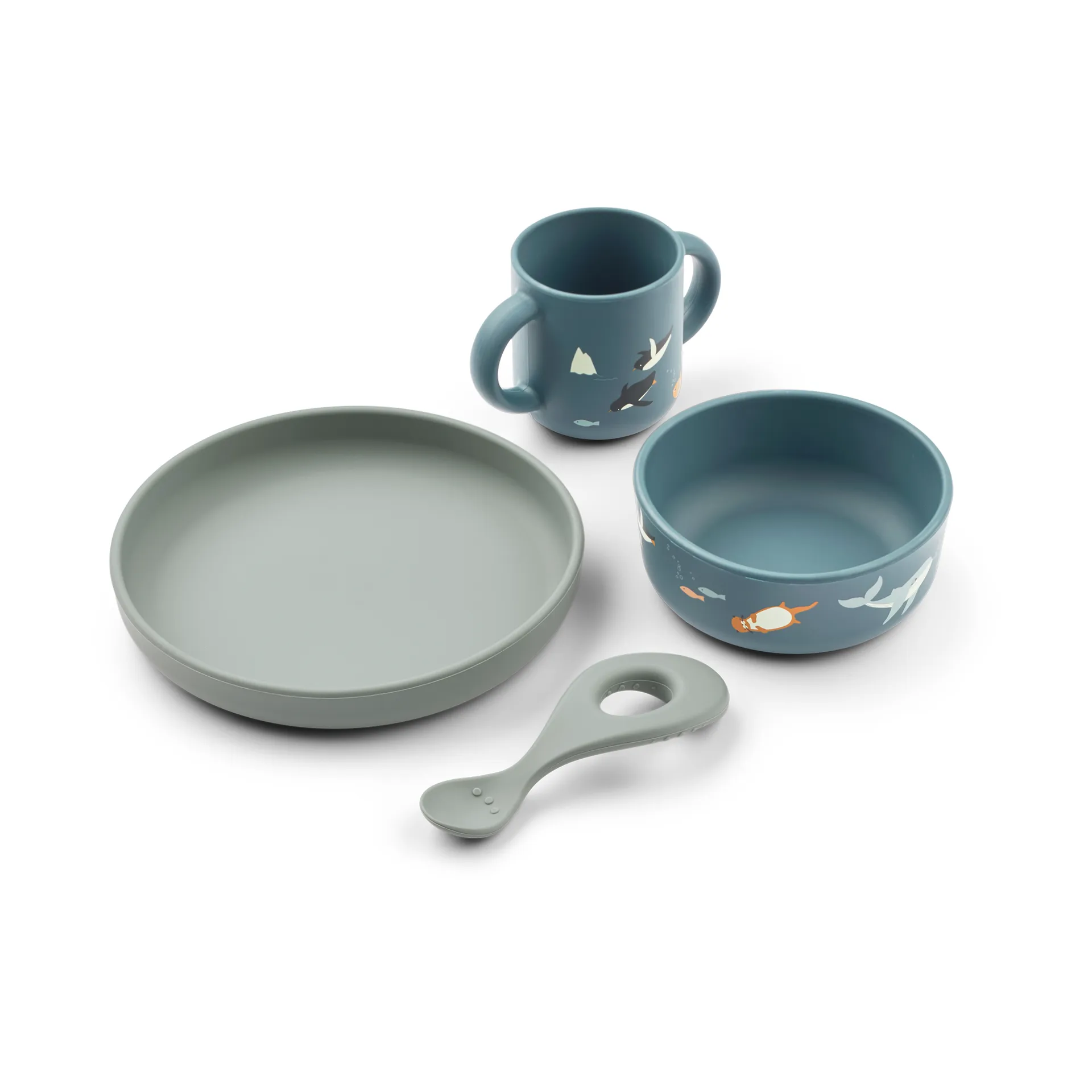 Vivi painettu astiasto 4 osaa, Arctic Sea-Ocean view Liewood