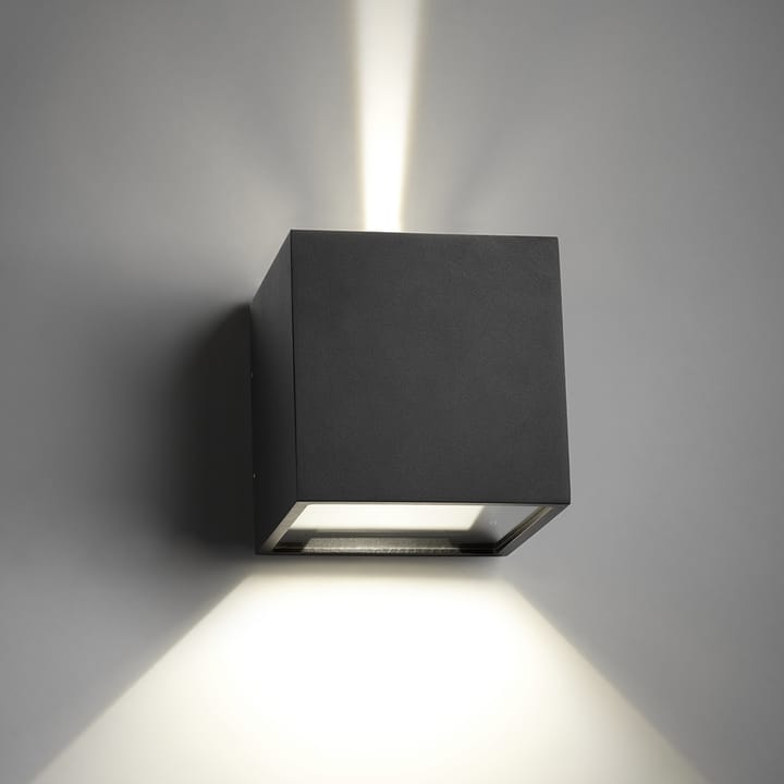 Cube XL Up/Down -seinävalaisin - Black - Light-Point