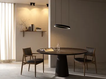 Edge round Ø40 riippuvalaisin switch tune - Carbon black - Light-Point