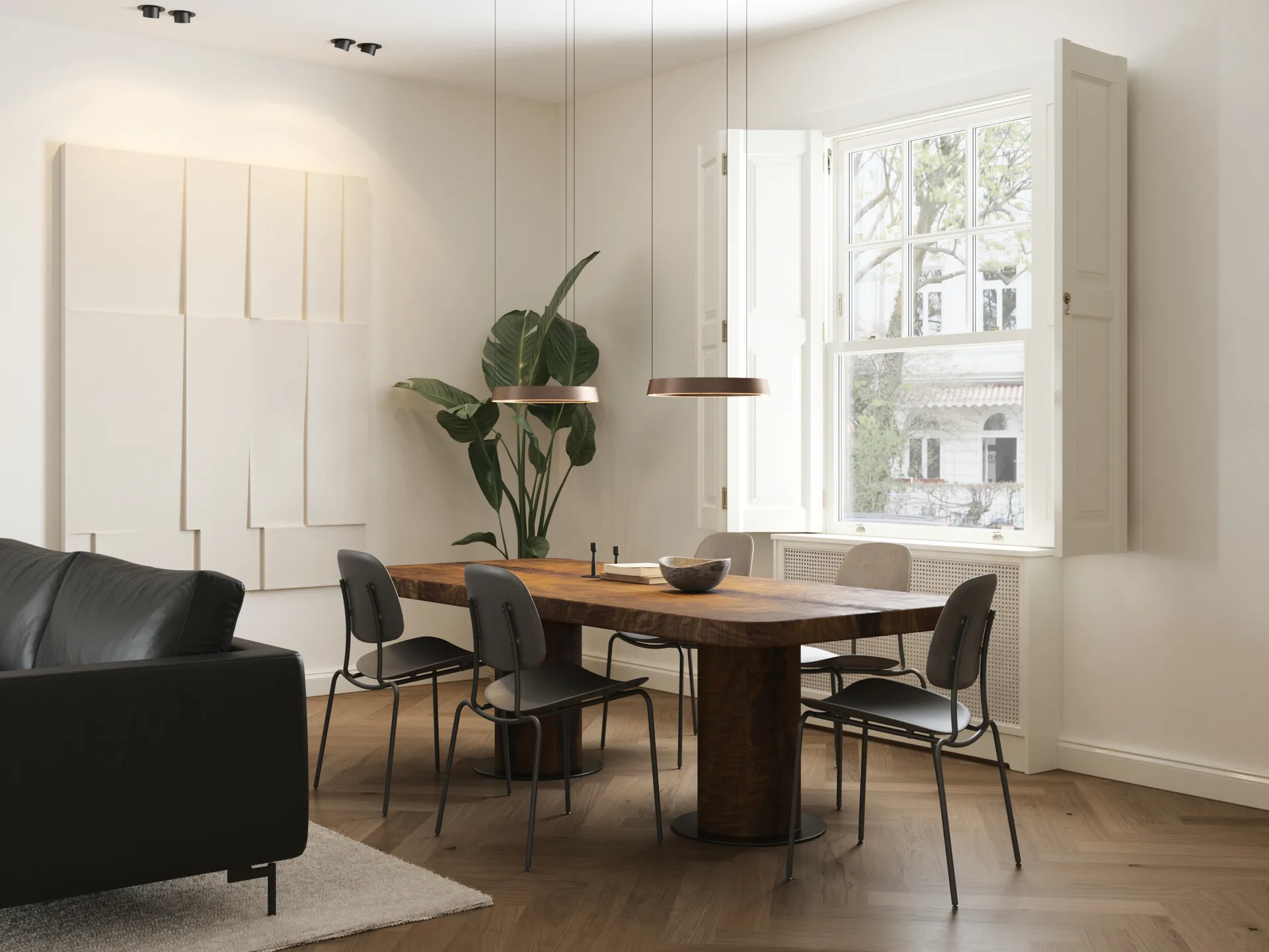 Edge round Ø40 riippuvalaisin switch tune, Ruusukulta Light-Point