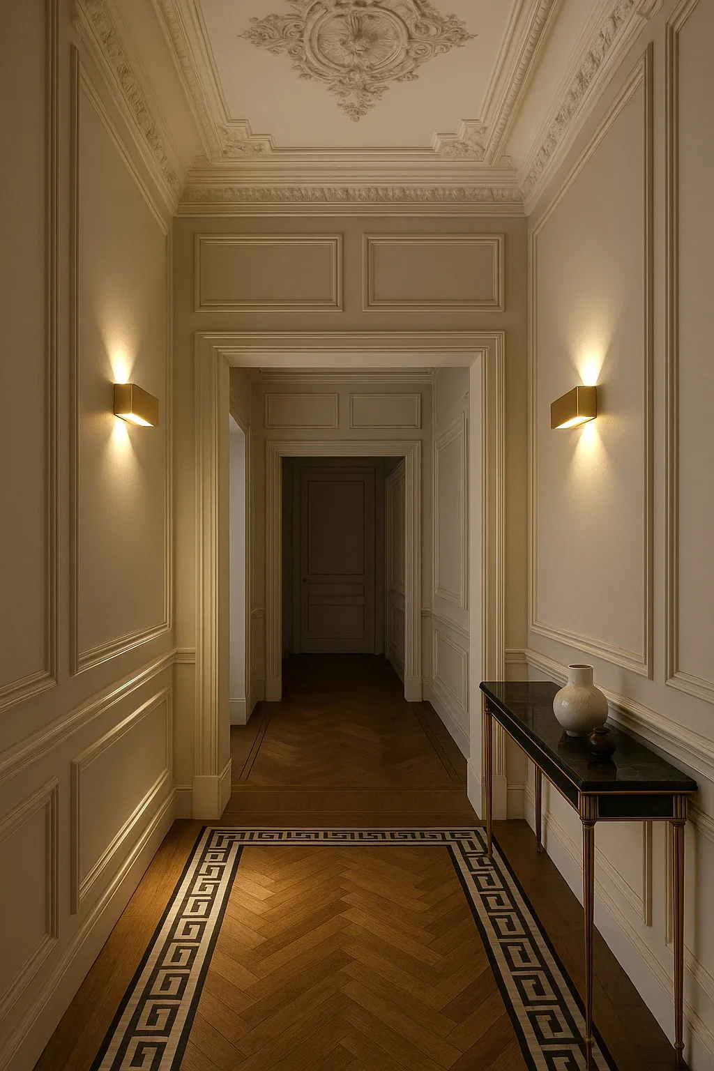 Linea W3 seinälamppu switch tune, Messinki, 7×60 cm Light-Point