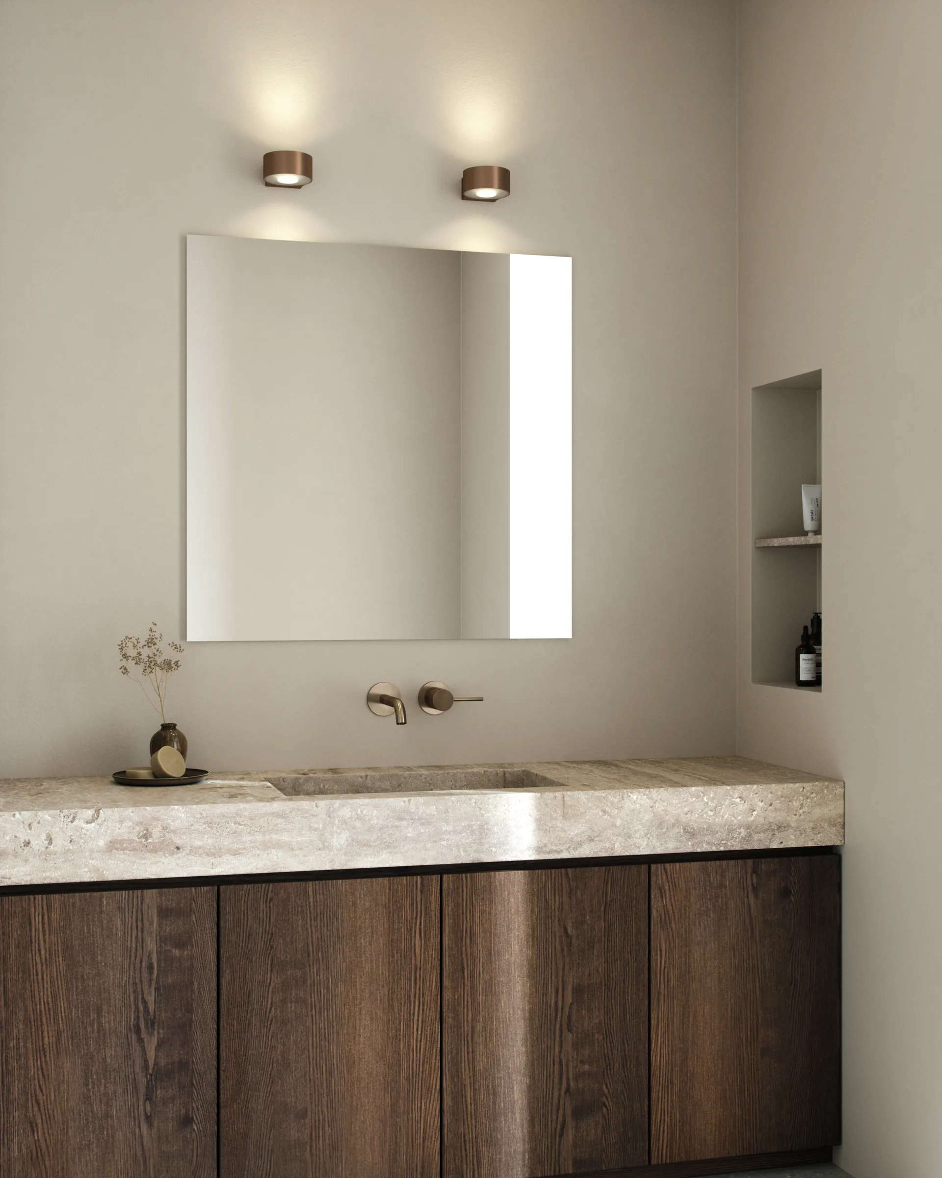 Orbit seinävalaisin W1 2700K, Messinki Light-Point