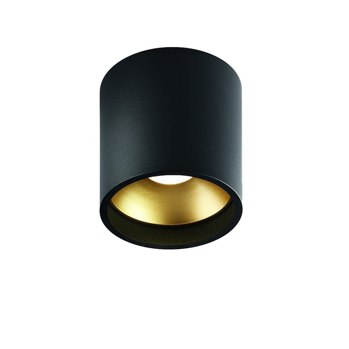 Solo Round spotlight - Black/gold, 3000 kelviniä - Light-Point