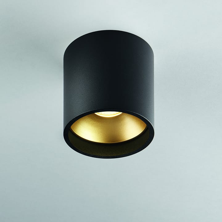 Solo Round spotlight - Black/gold, 3000 kelviniä - Light-Point
