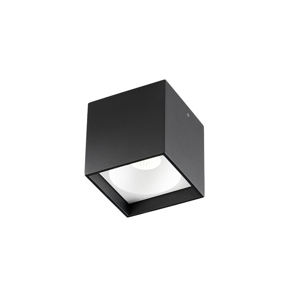 Light-Point Solo Square spotlight Black/white 3000 kelviniä
