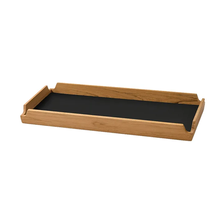 Airy Nupo tarjotin - Black ink-teak, siro - LIND DNA