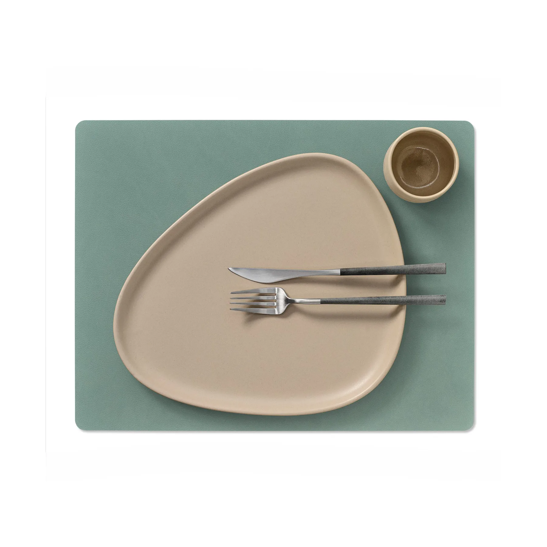 Cloud-Nupo pöytätabletti kaksipuolinen neliskulmainen 1 kpl, antrasiitinharmaa-pastellinvihreä LIND DNA