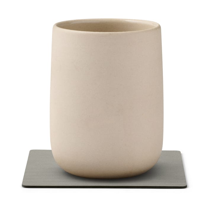Corduroy lasinalunen square., Light Grey LIND DNA