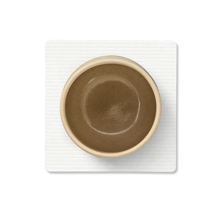 Corduroy lasinalunen square., Puhdas valkoinen LIND DNA