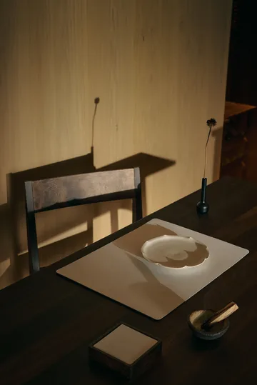 Corduroy lasinalunen square. - Puhdas valkoinen - LIND DNA