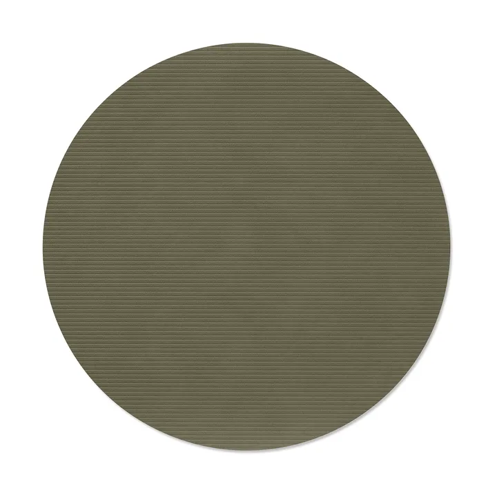 Corduroy pöytätabletti - Army green, ympyrä, L - LIND DNA