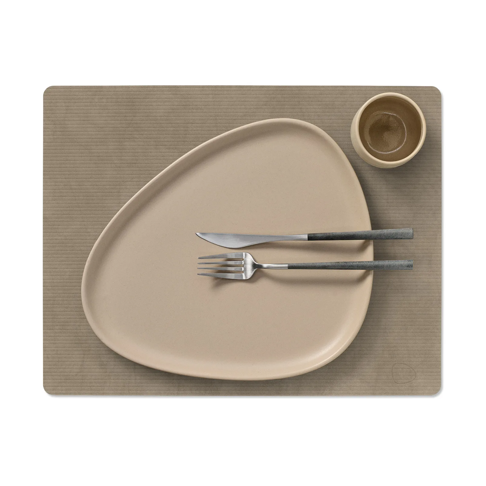 Corduroy pöytätabletti square L, Nomad Grey LIND DNA