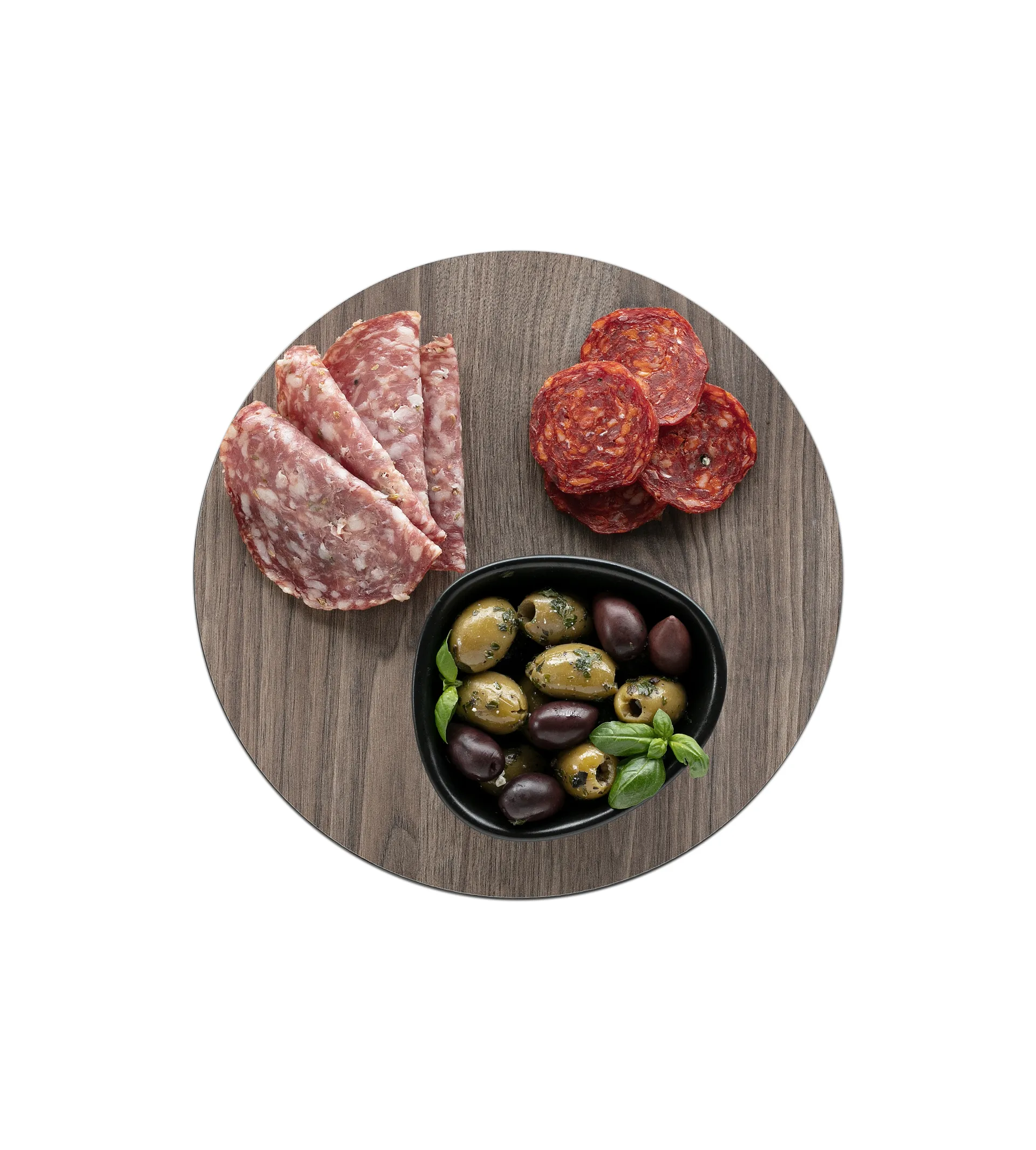 Cut & Serve circle pyöreä leikkuulauta, S, Saksanpähkinä LIND DNA