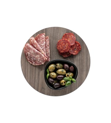 Cut & Serve circle pyöreä leikkuulauta, S - Saksanpähkinä - LIND DNA